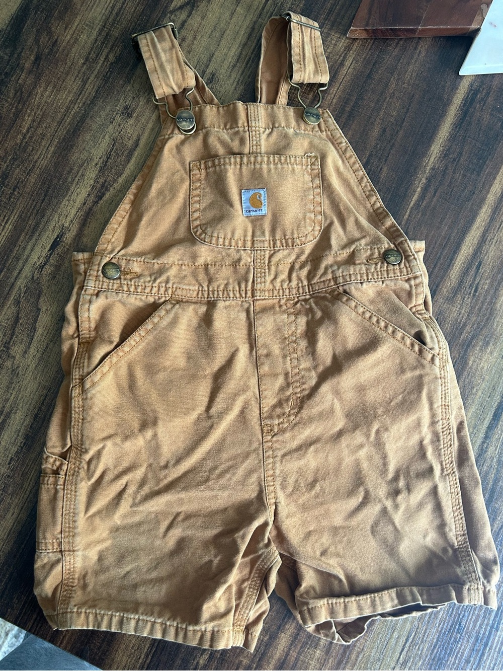 Carhartt Kids Tan Short Overalls